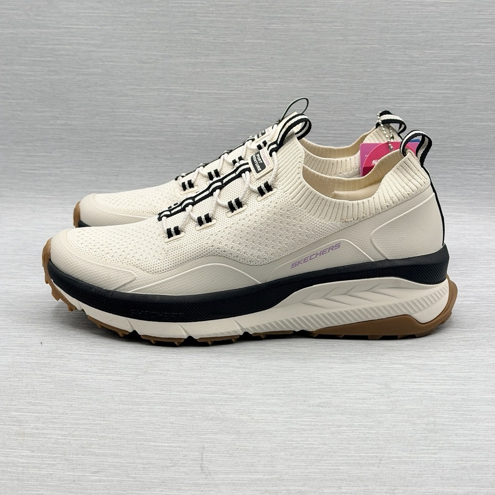 Skechers Switch Back Zenventure Women's 9 Cream Knit Sneakers Trail 180159 - Picture 2 of 11